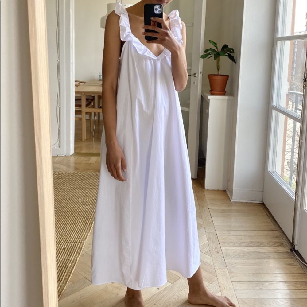 NWT SOLD OUT H&M Ruffle Trim Summer Dress, M